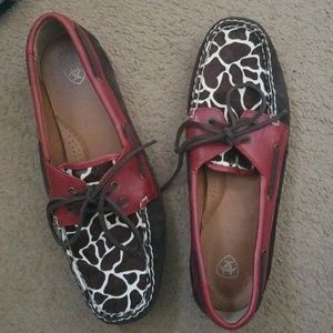 Womens Ariat boat shoe